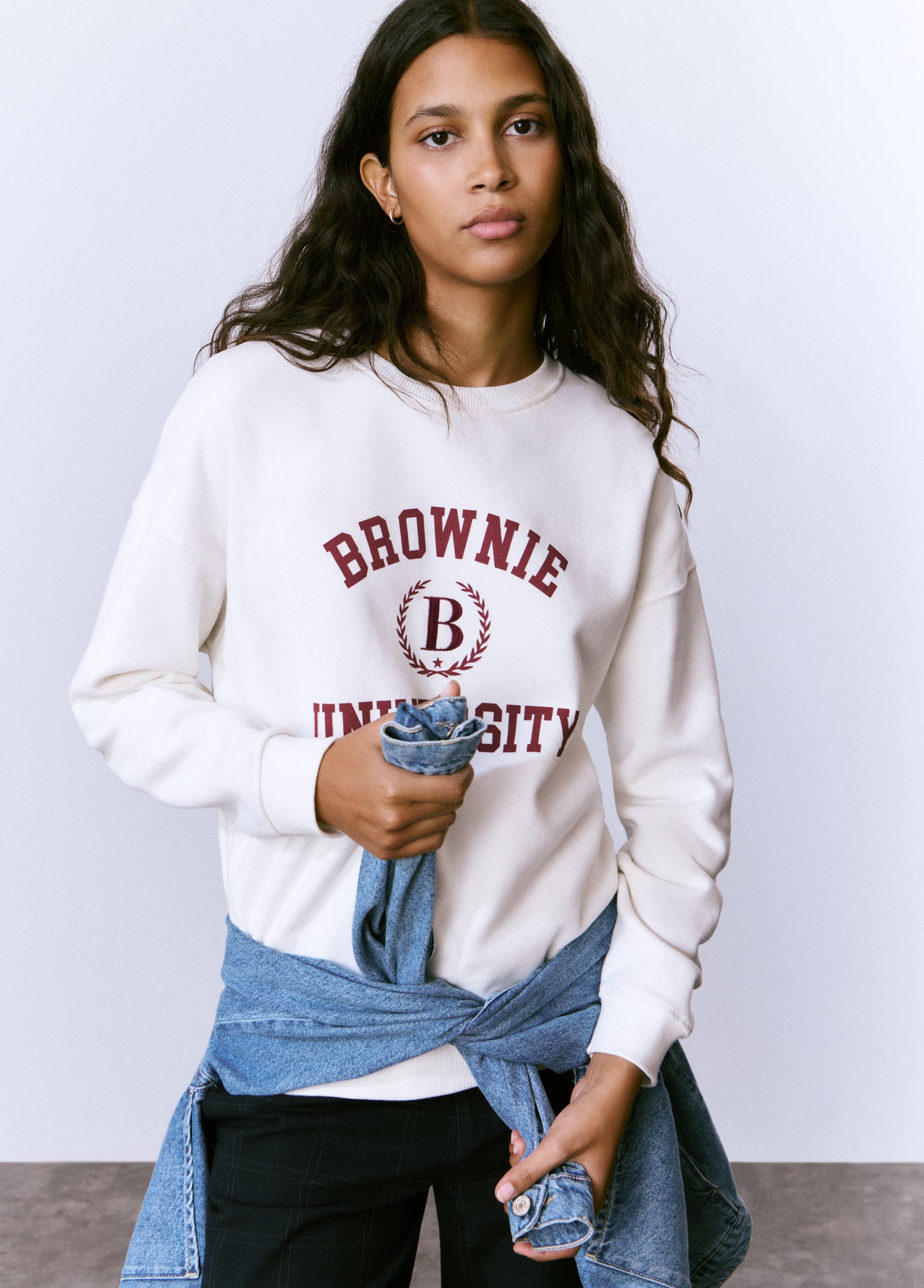 Sudadera print varsity