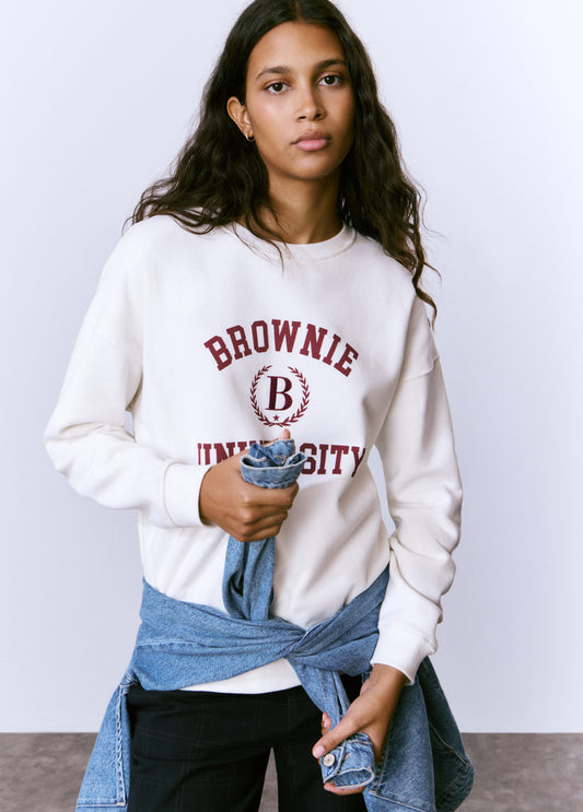 Sudadera print varsity