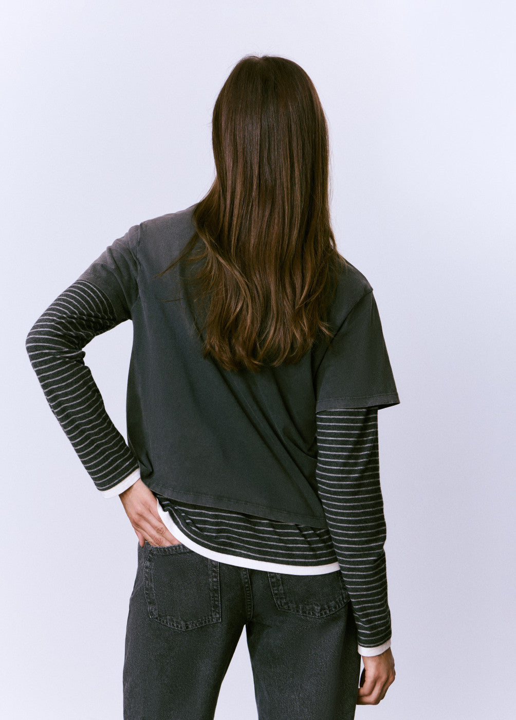 Camiseta tinte en prenda print perrito