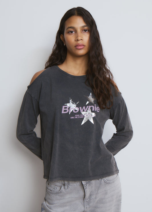 Camiseta cut-out hombros