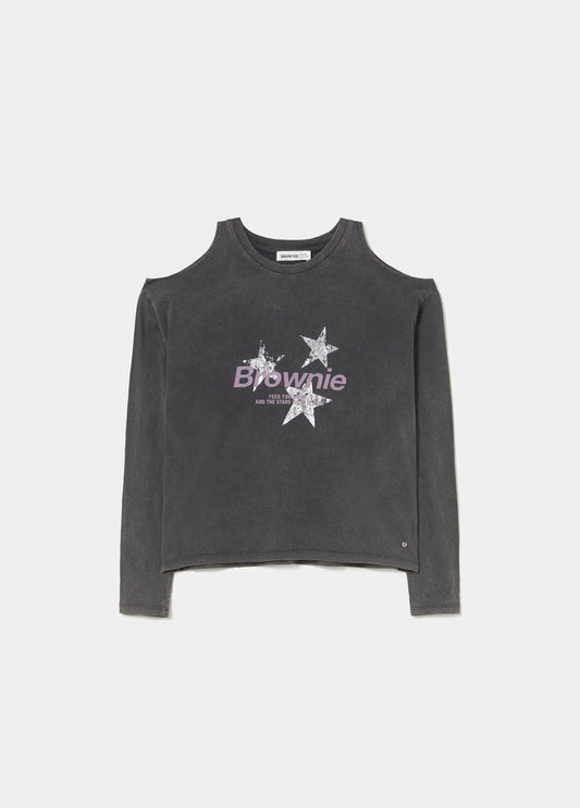 Camiseta cut-out hombros