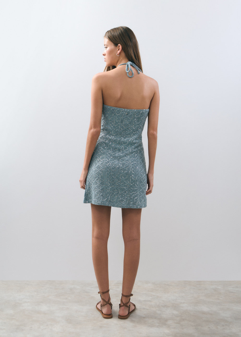Vestido corto lentejuelas