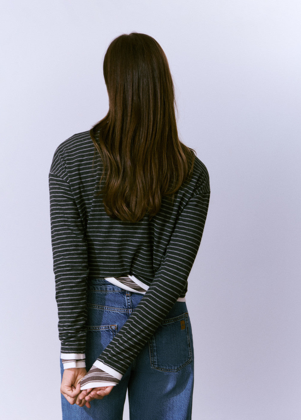 Camiseta raya tejida