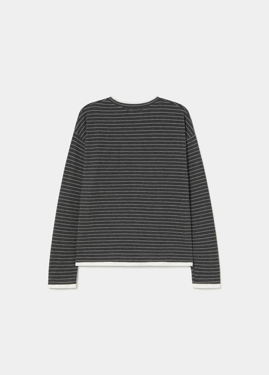 Camiseta raya tejida