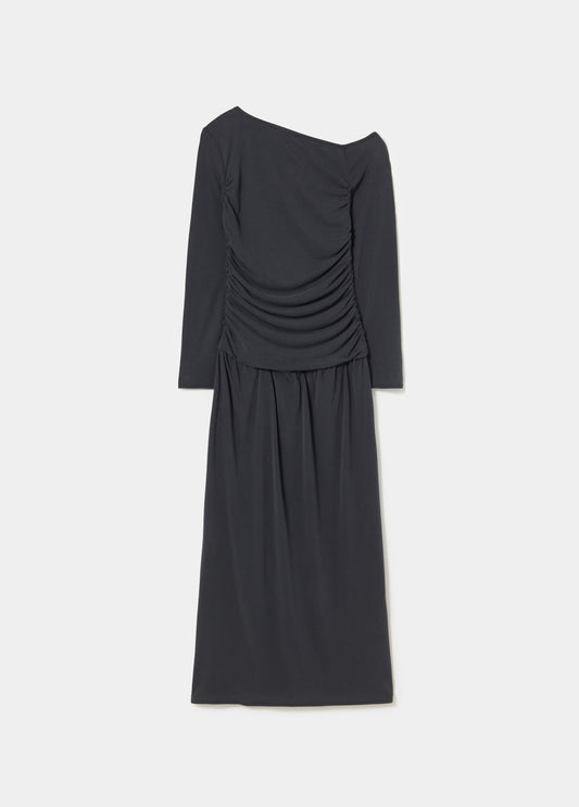 Vestido largo drapeado