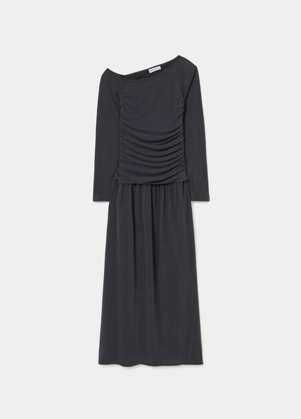 Vestido largo drapeado