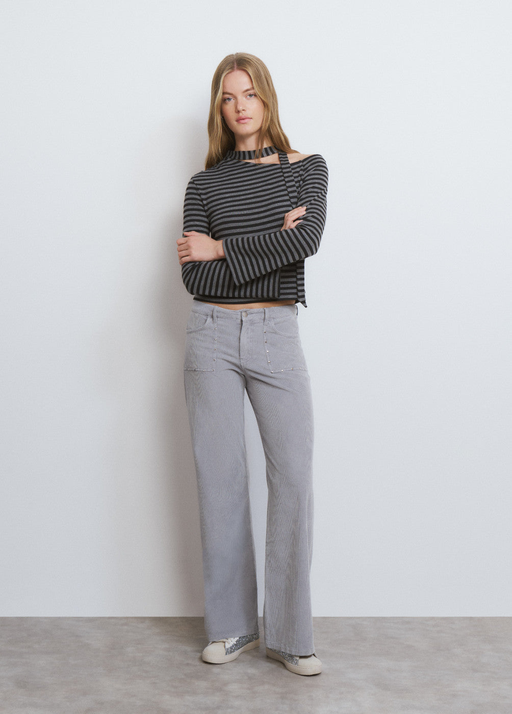 Camiseta rayas bufanda