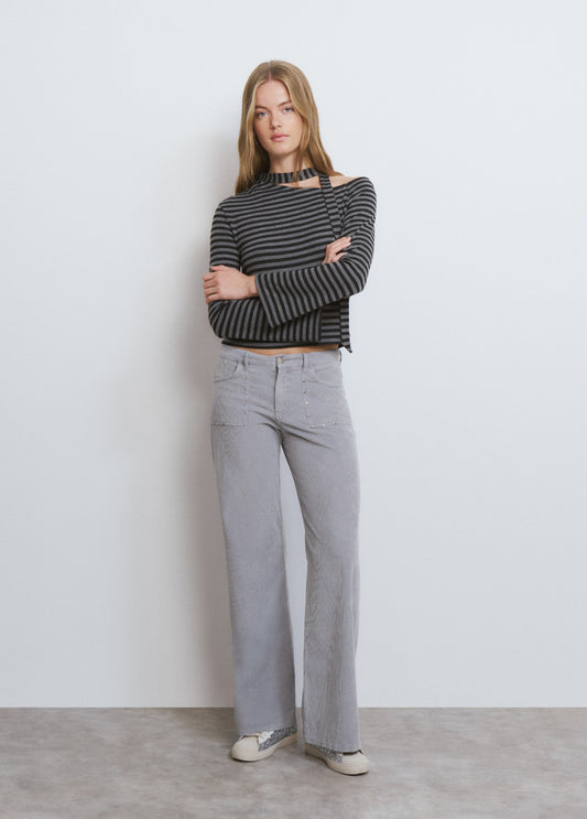 Camiseta rayas bufanda