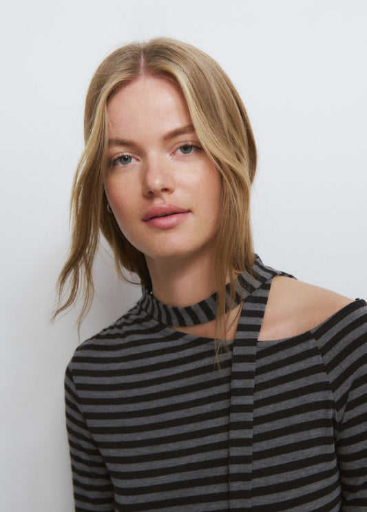 Camiseta rayas bufanda