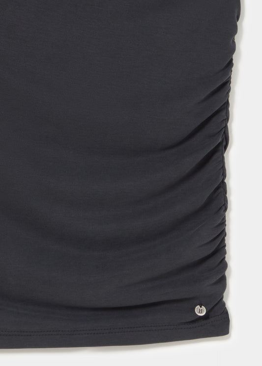 Top asimétrico drapeado