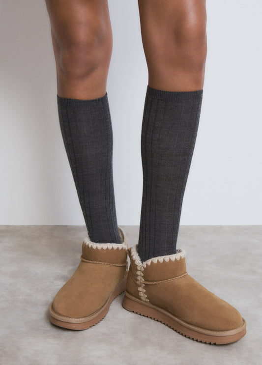 Calcetines largos lana