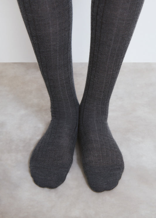 Calcetines largos lana