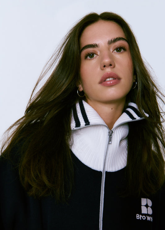 Chaqueta cremallera logo