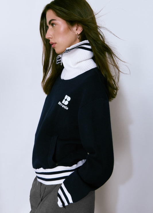 Chaqueta cremallera logo