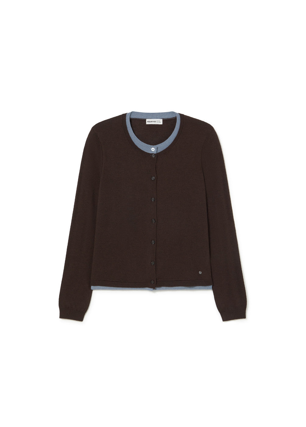 Cardigan doble cuello redondo