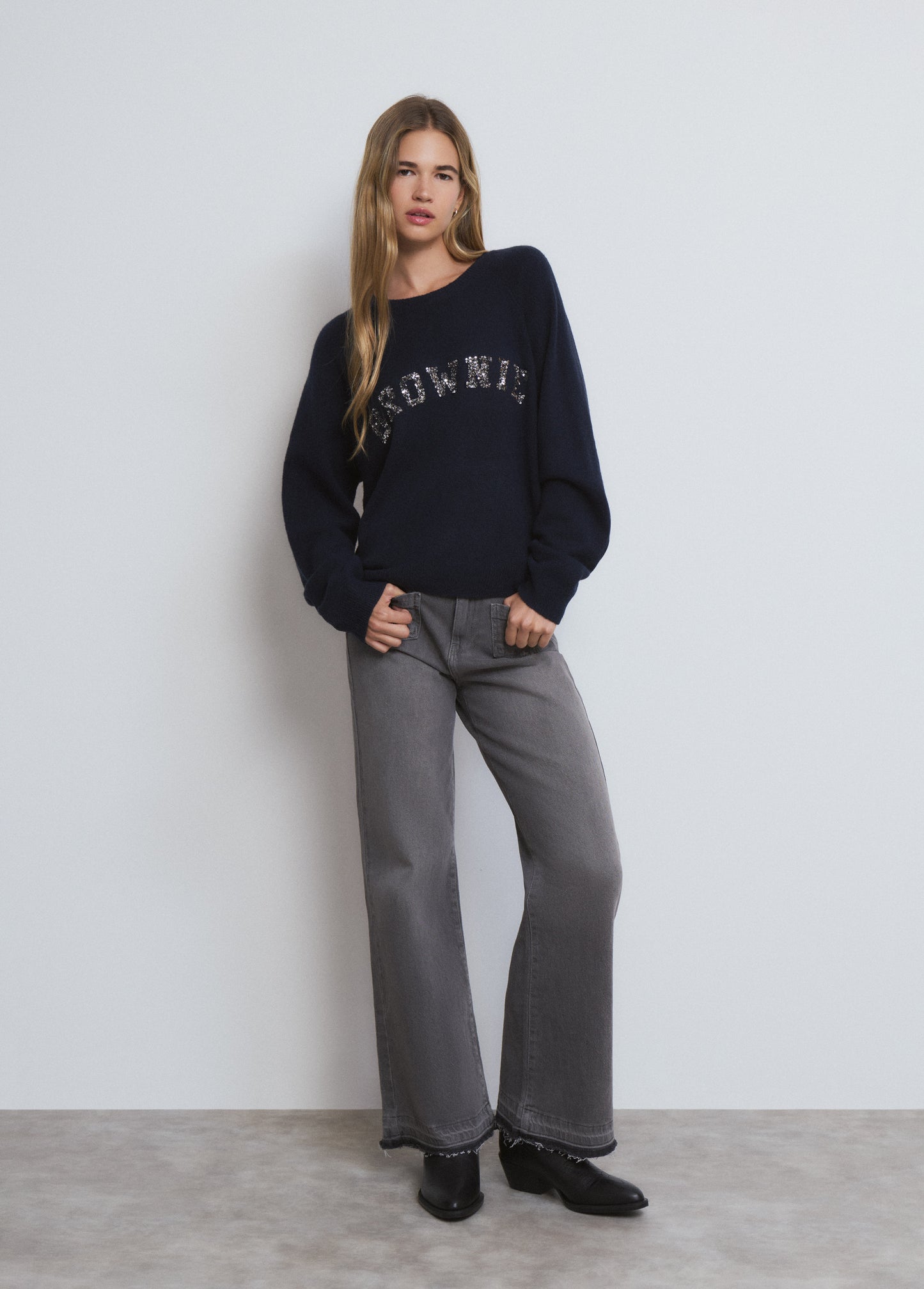 Jersey brownie lentejuela