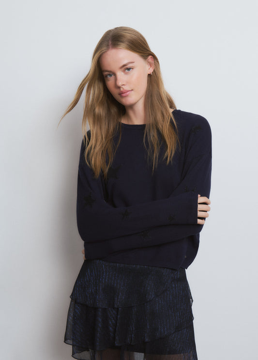 Jersey estrellas cuello redondo