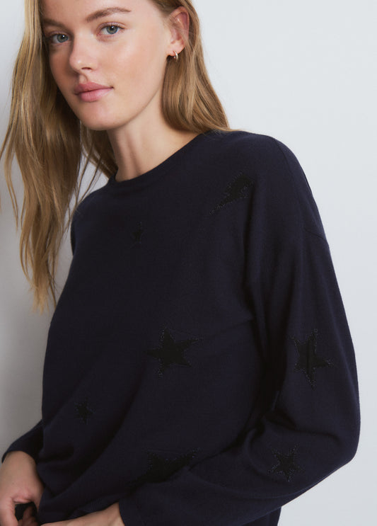 Jersey estrellas cuello redondo