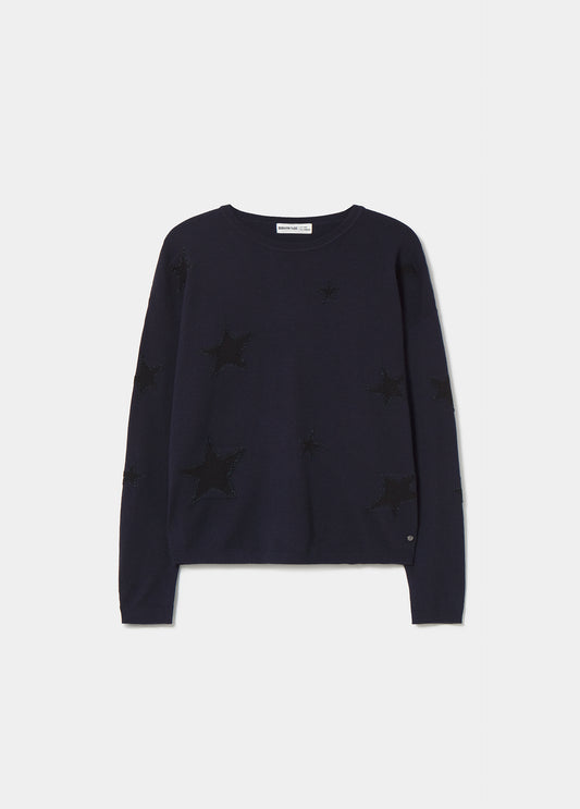 Jersey estrellas cuello redondo