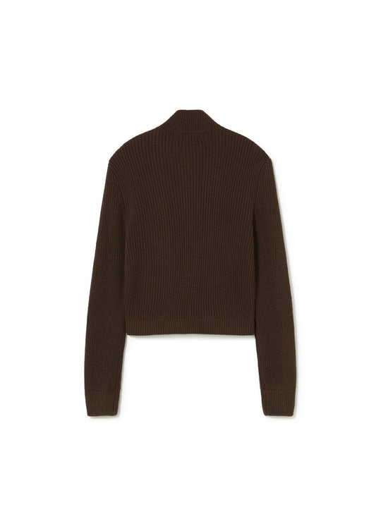 Chaqueta punto delantero suede