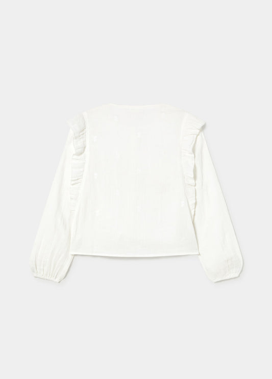 Blusa doble tela bordados