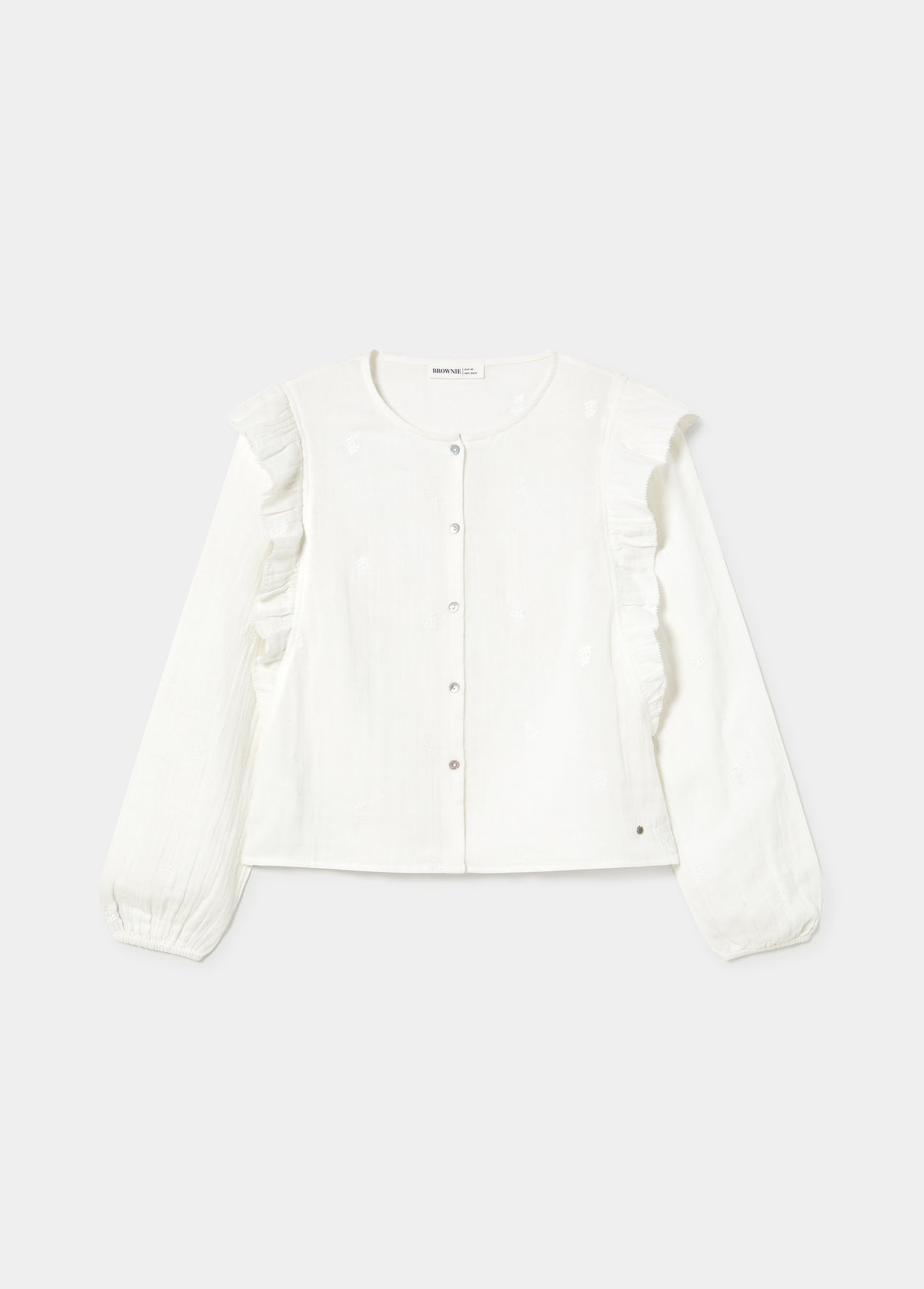 Blusa doble tela bordados