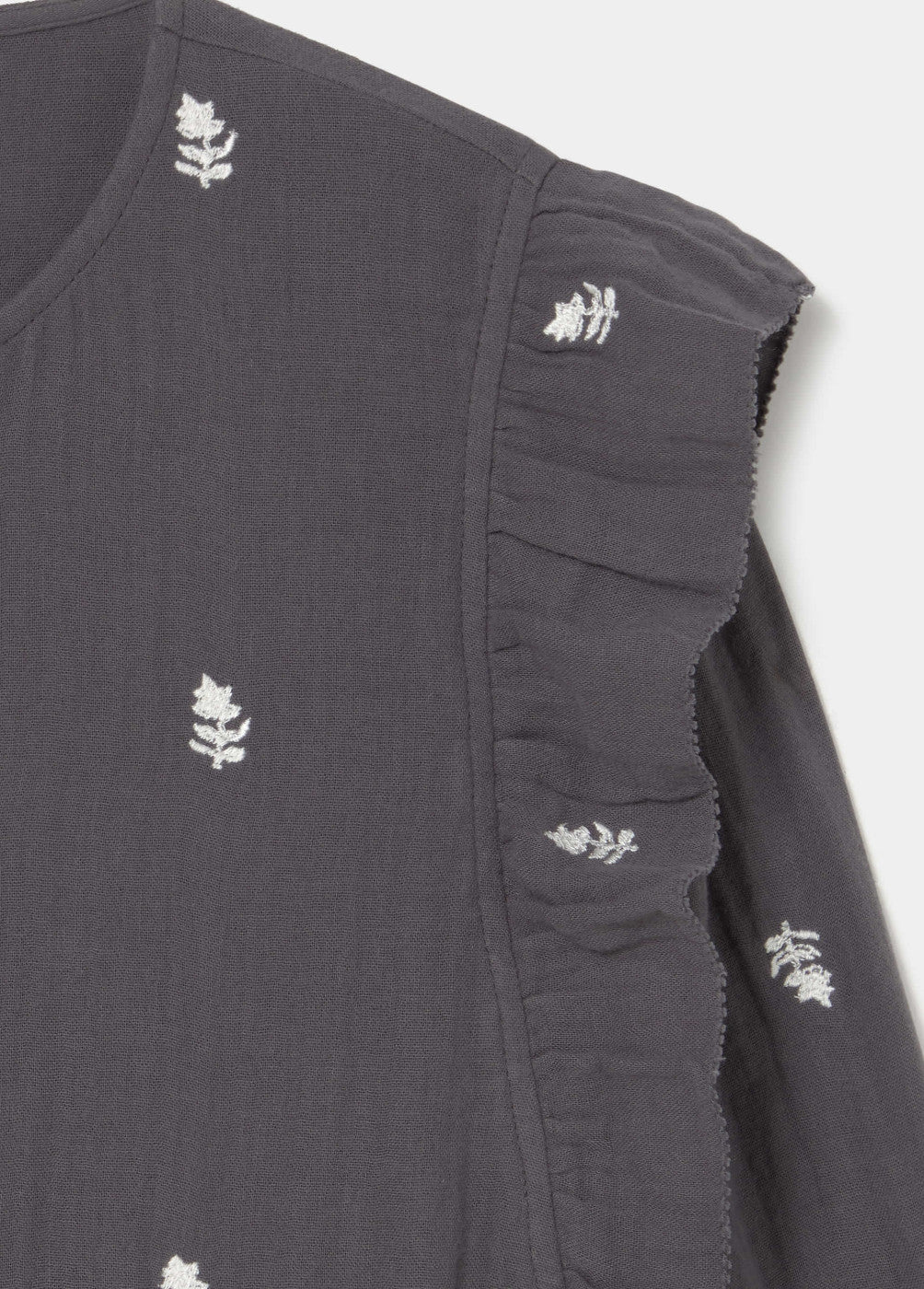 Blusa doble tela bordados