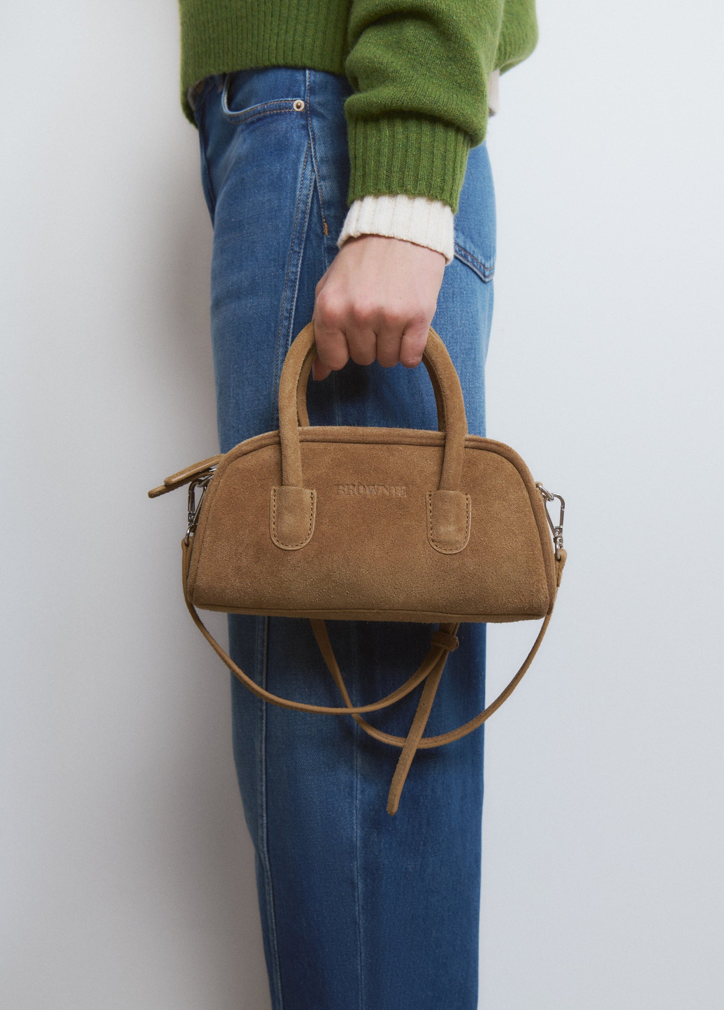 Bolso bowling cuero