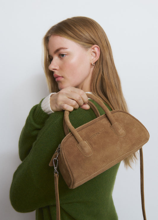 Bolso bowling cuero