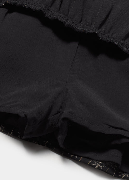 Falda volantes estampada