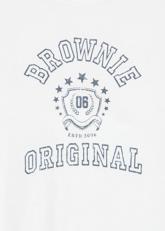 Camiseta print varsity