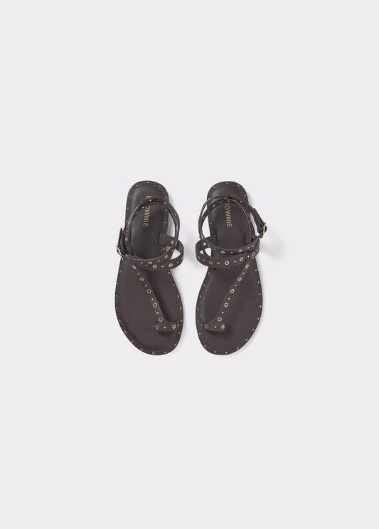 Sandalia piel eyelets