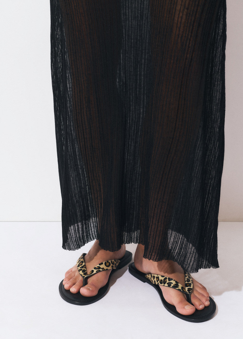 Sandalia piel animal print
