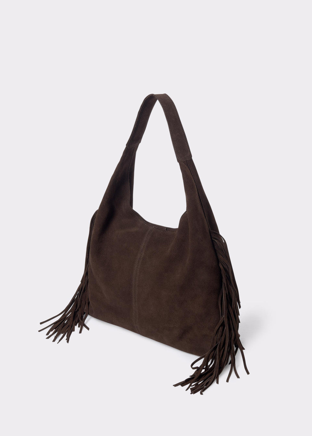 Bolso hombro flecos