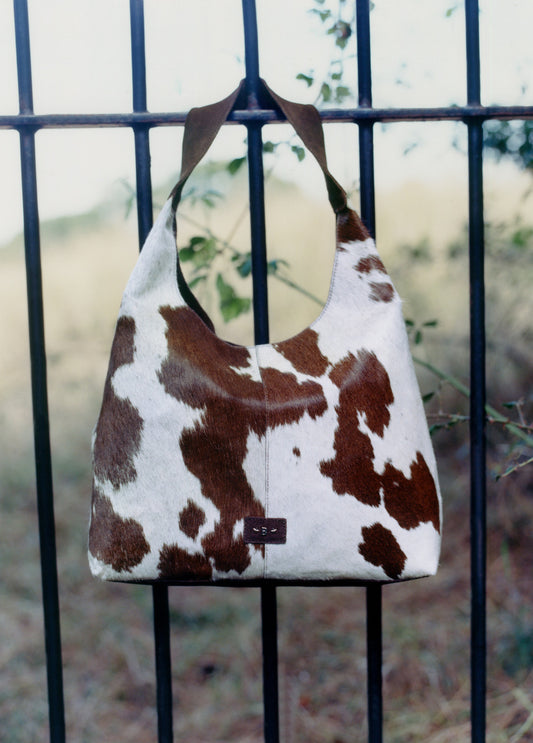 Bolso hombro piel de vaca