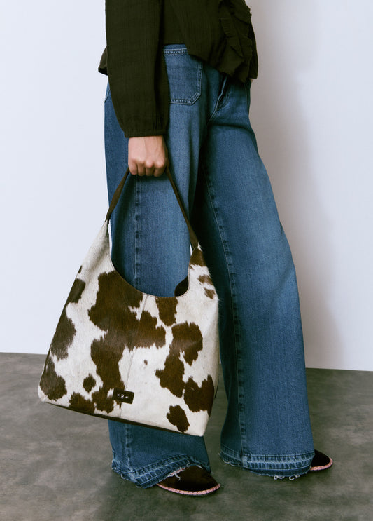Bolso hombro piel de vaca