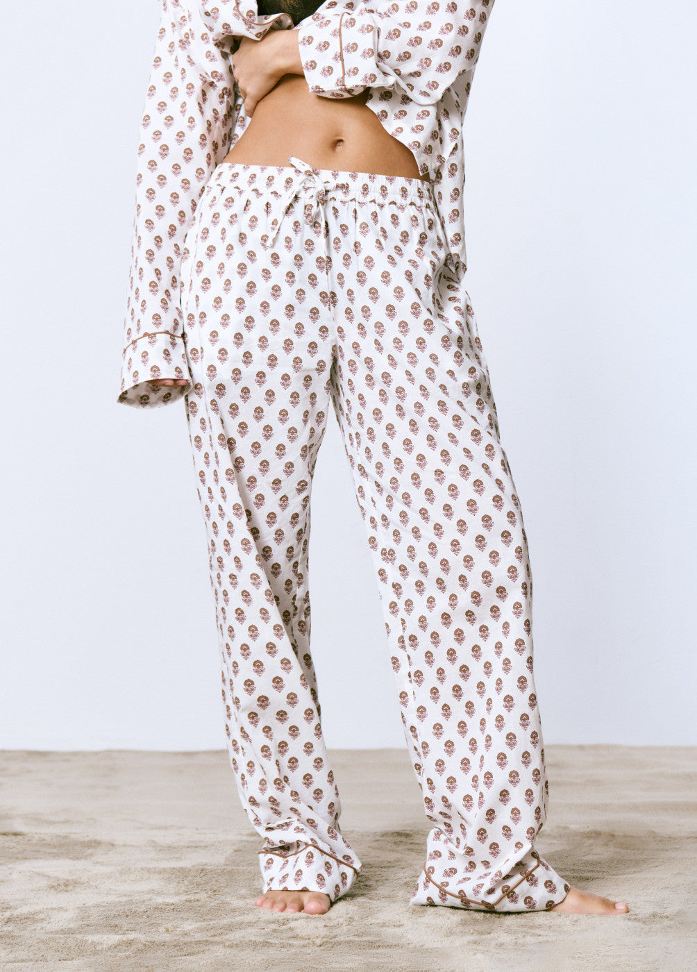 Pijama largo estampado sello indio