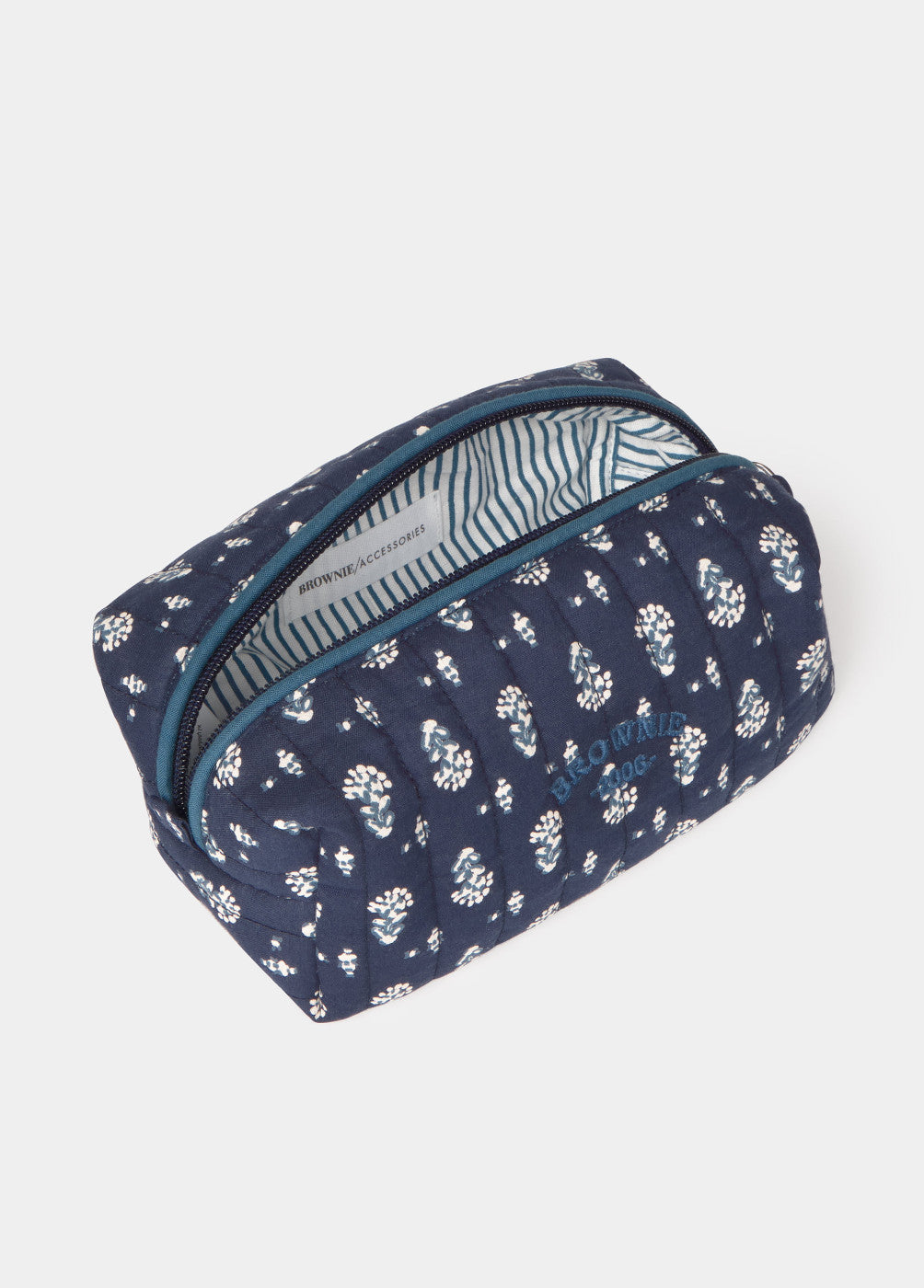 Neceser pequeño estampado índigo