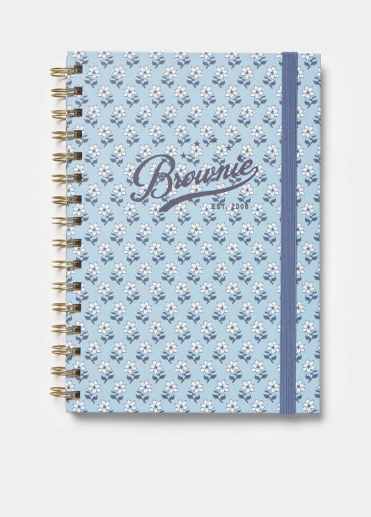 Libreta flores Brownie