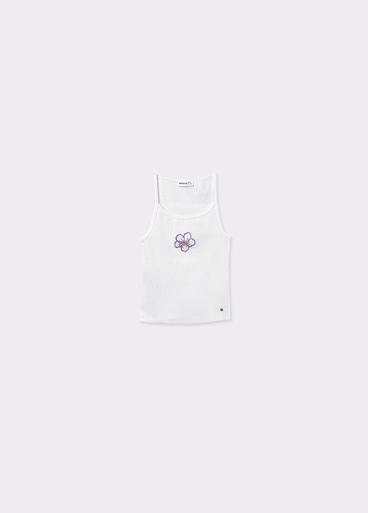 Camiseta rib bordado lentejuelas
