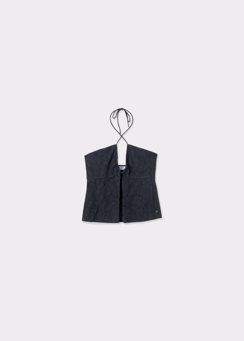 Top halter encaje