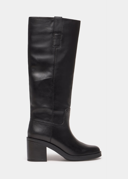 Bota gaucha tacón piel