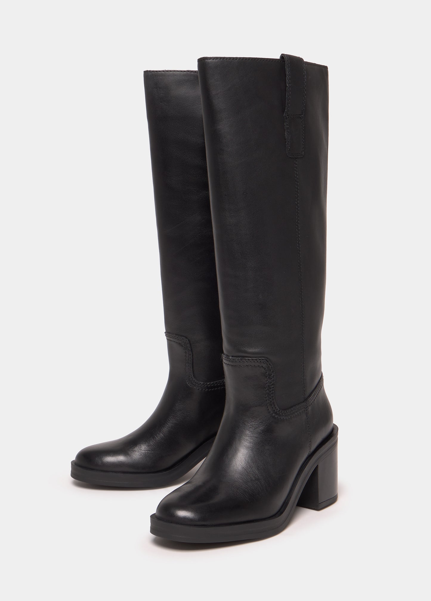 Bota gaucha tacón piel