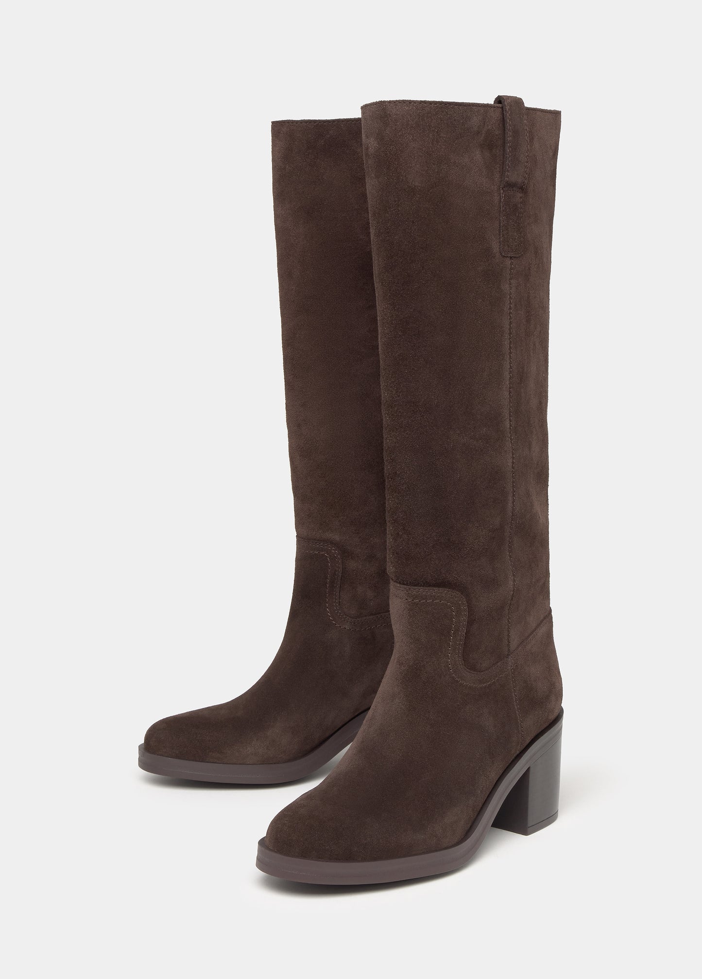 Bota gaucha tacón piel