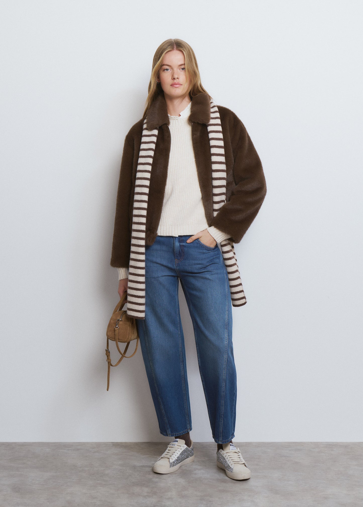 Cazadora efecto pelo