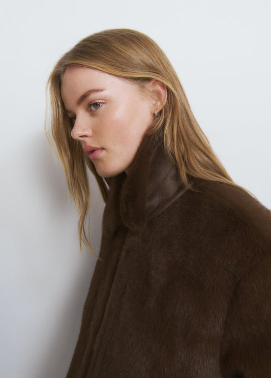 Cazadora efecto pelo