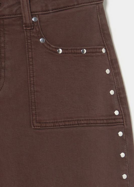 Pantalón culotte tachas