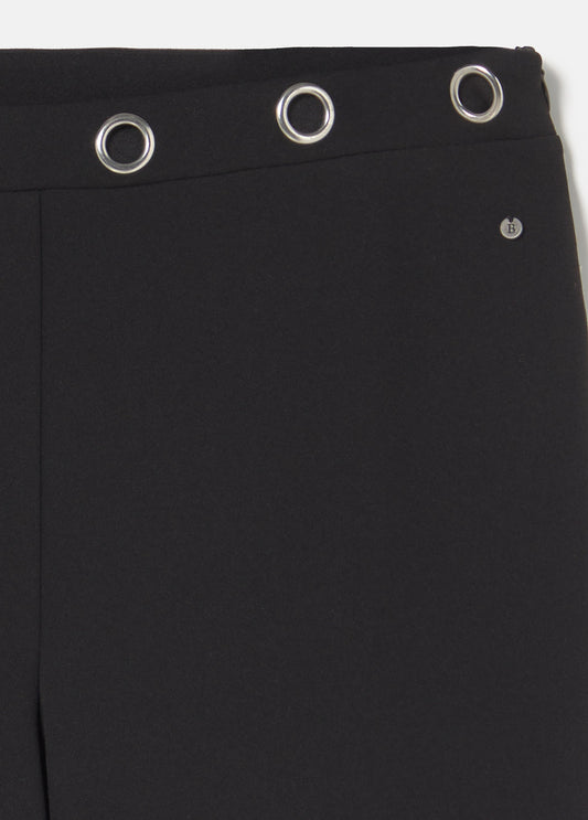 Pantalón flare eyelets