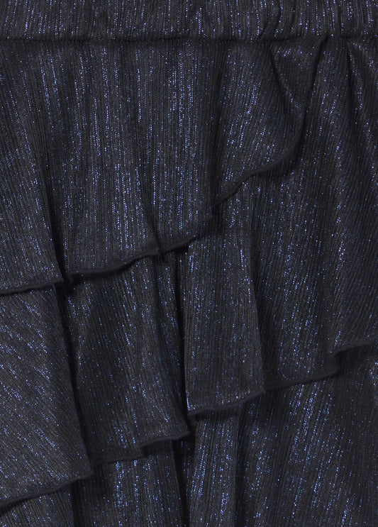 Falda volantes lurex