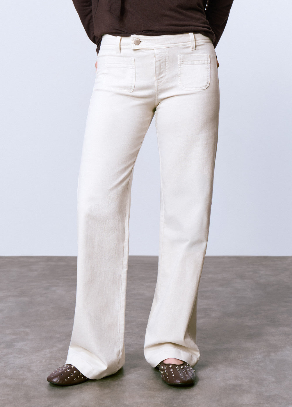 Pantalón culotte bolsillos